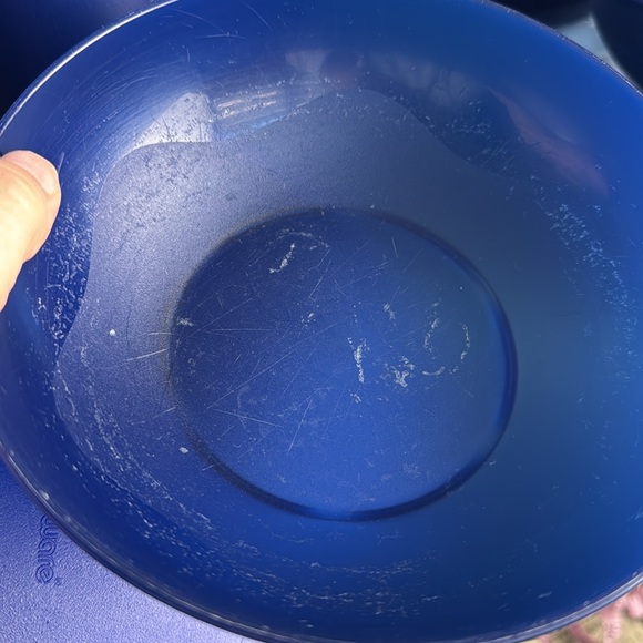 Tupperware Bowls Plates Cups Blue Set of 7 - Picture 8 of 15